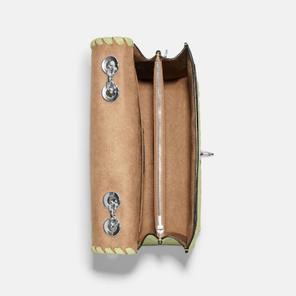 Coach Lane Shoulder Bag with Whipstitch - Pale Lime - Picture 3 of 5